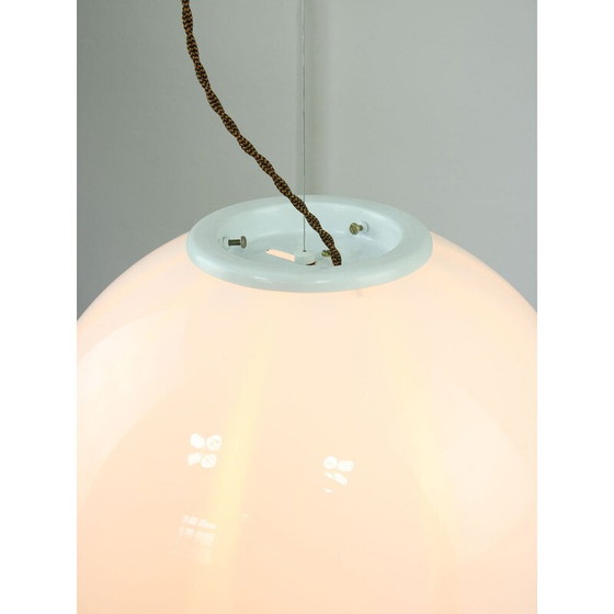 Image 1 of Vintage Swirl Globe hanglamp, Italië 1970