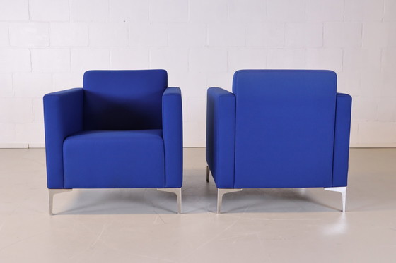 Image 1 of 2x DeBerenn Cara small Fauteuil blauw