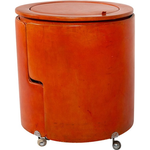 Vintage rode badmod van Luigi Massoni voor Poltrona Frau, 1968