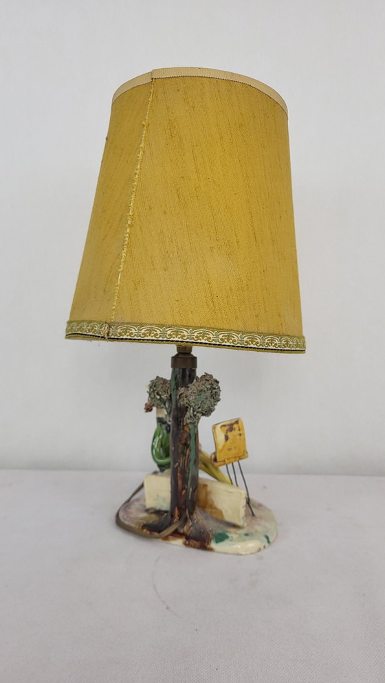 Image 1 of Keramische lamp Lucien Neuquelman (1909-1988) Parijs