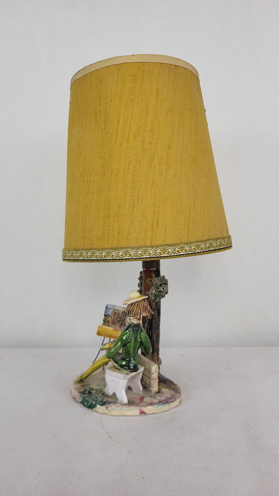 Image 1 of Keramische lamp Lucien Neuquelman (1909-1988) Parijs