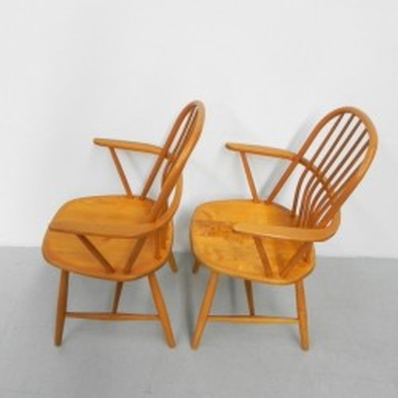 Image 1 of 2x Fauteuils Barkrukken van Akerblom - 1950