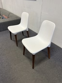 Tonon Tako Eetkamerstoel Wit Soft Touch Noten