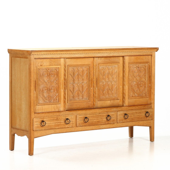 Image 1 of Deens design eikenhouten highboard