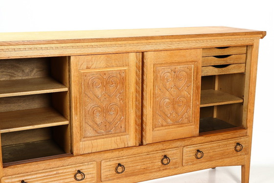 Image 1 of Deens design eikenhouten highboard