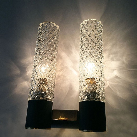 Image 1 of Vintage dubbele wandlamp Arlus 1960