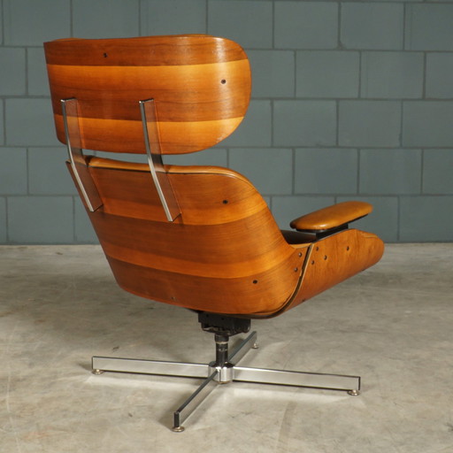 Mid Century draaifauteuil