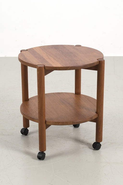 Vintage Deense teak trolly