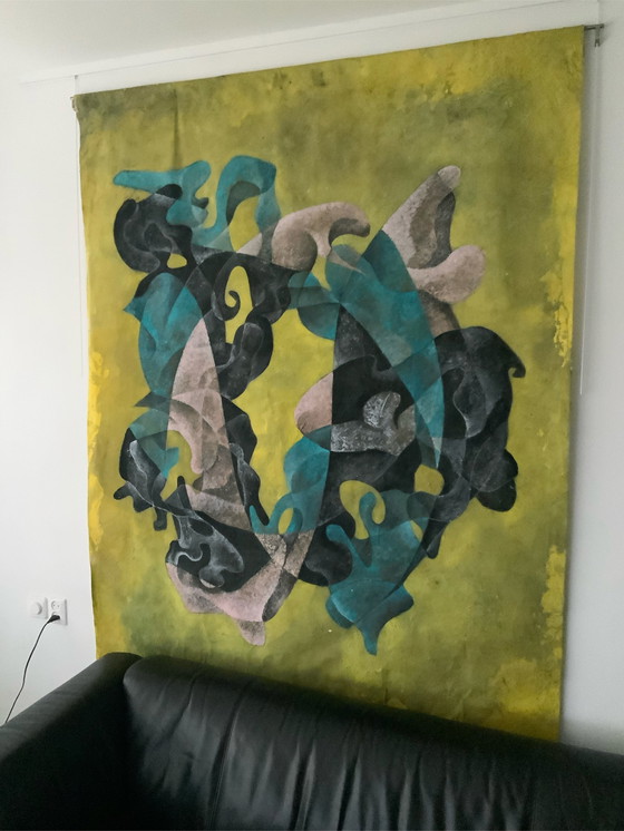 Image 1 of Ben Haenen - Abstract schilderij