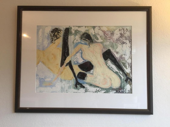 Image 1 of Les Lesbiennes, Olieverf op doek Jim Brands