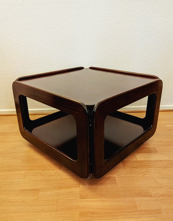 Image 1 of Vintage houten bijzettafel