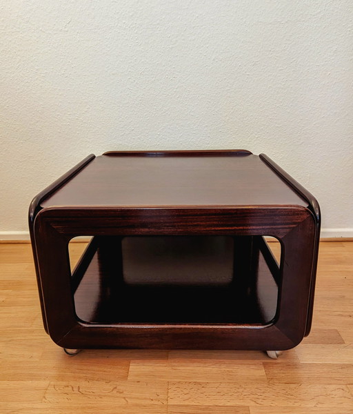 Vintage houten bijzettafel