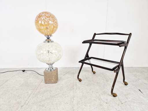 Vintage Mazzega vloerlamp met marmer, jaren 1960