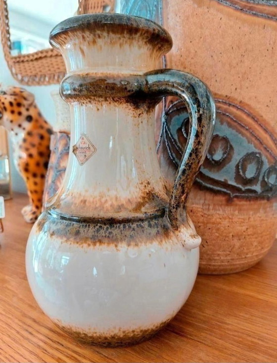 Image 1 of Scheurich West Germany Oorvaas Vaas Keramiek Vintage 