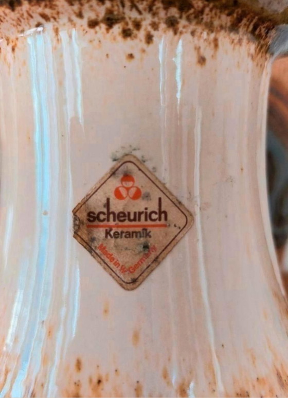 Image 1 of Scheurich West Germany Oorvaas Vaas Keramiek Vintage 