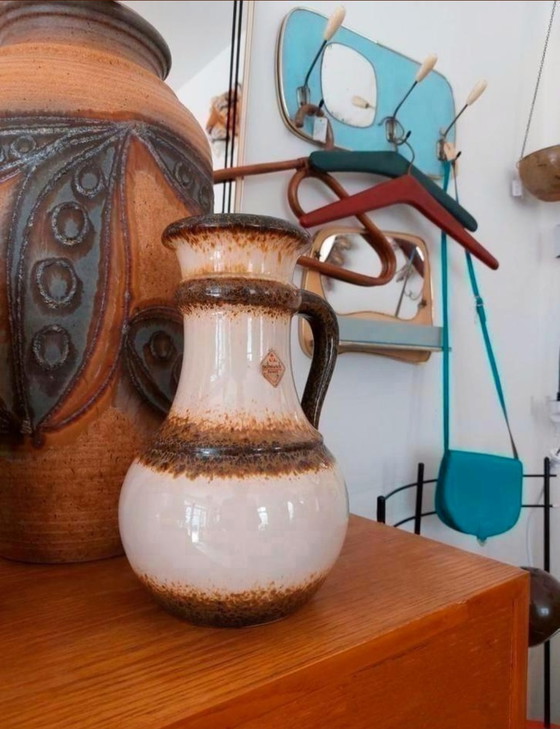 Image 1 of Scheurich West Germany Oorvaas Vaas Keramiek Vintage 