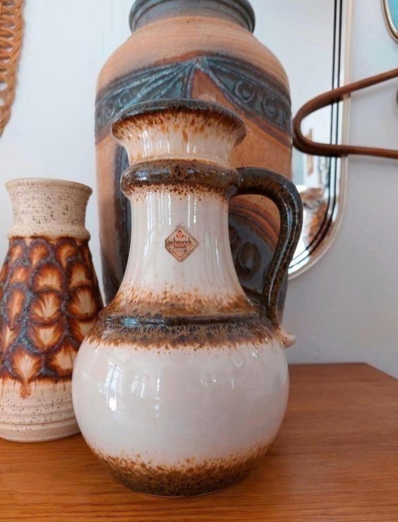 Image 1 of Scheurich West Germany Oorvaas Vaas Keramiek Vintage 