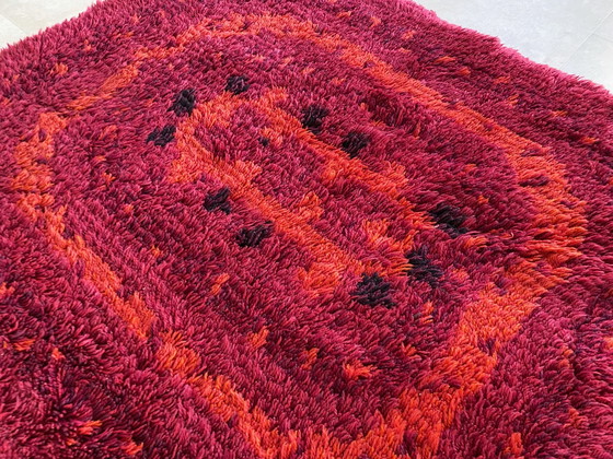 Image 1 of Vintage Skandinavisch design Rya vloerkleed