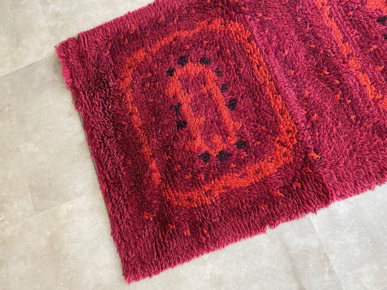 Image 1 of Vintage Skandinavisch design Rya vloerkleed
