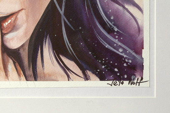 Image 1 of Prachtige aquarel in lijst. Portret