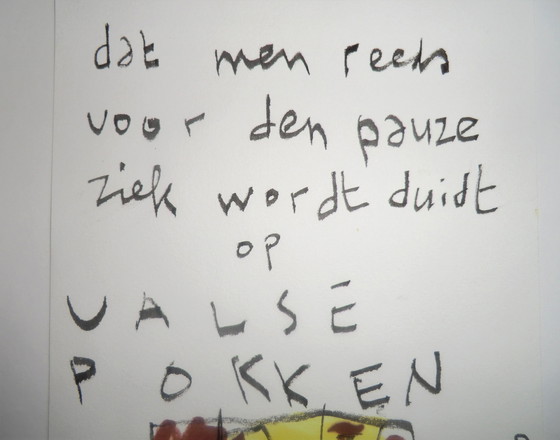 Image 1 of Herman Brood – Valse pokken- originele, unieke viltstifttekening