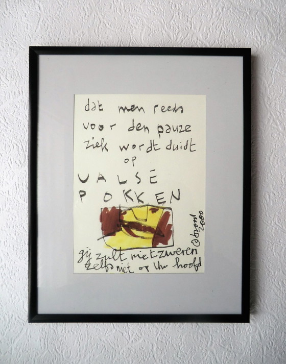 Image 1 of Herman Brood – Valse pokken- originele, unieke viltstifttekening