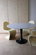 Marble tulip table