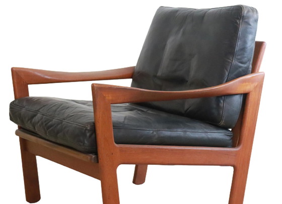 Image 1 of 2x Illum Wikkelso voor Niels Eilersen fauteuils stoelen vintage Deens design