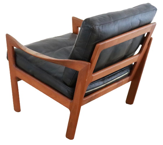 Image 1 of 2x Illum Wikkelso voor Niels Eilersen fauteuils stoelen vintage Deens design