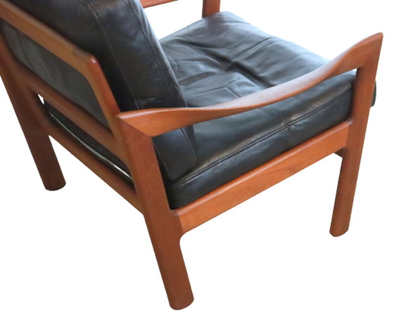 Image 1 of 2x Illum Wikkelso voor Niels Eilersen fauteuils stoelen vintage Deens design