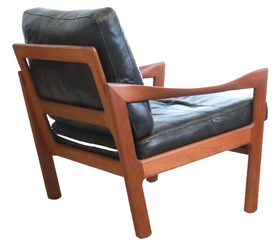Image 1 of 2x Illum Wikkelso voor Niels Eilersen fauteuils stoelen vintage Deens design