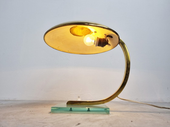 Image 1 of Vintage messing bureaulamp