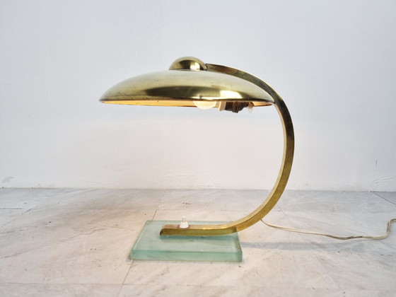 Image 1 of Vintage messing bureaulamp