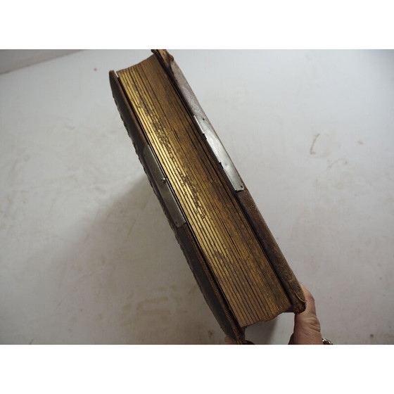 Image 1 of Vintage leren fotoalbum