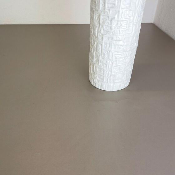 Image 1 of Vintage Op Art porseleinen vaas van Martin Freyer voor Rosenthal, Duitsland 1970