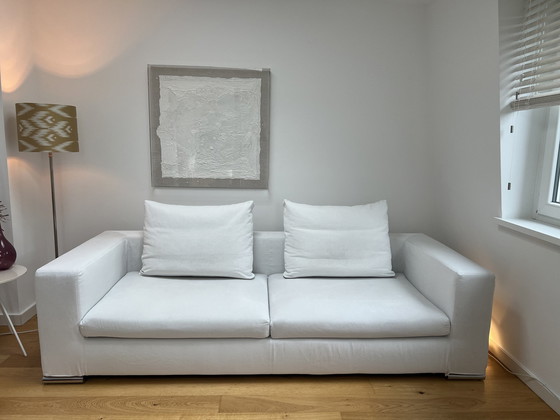 Image 1 of La Nuova Casa Sofa Wit Incl. poef