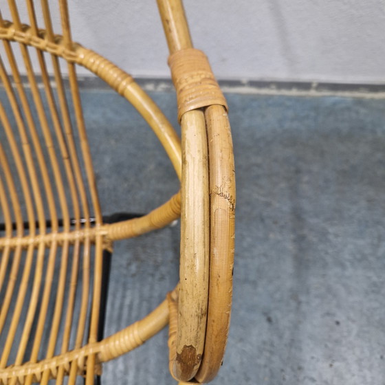 Image 1 of Vintage Bamboe Fauteuil