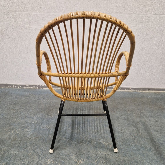 Image 1 of Vintage Bamboe Fauteuil