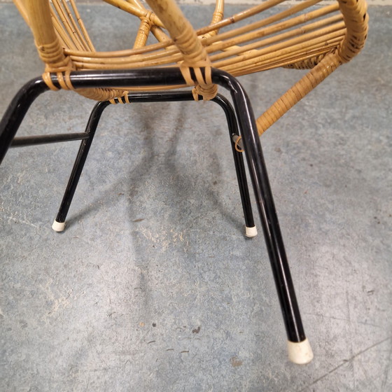 Image 1 of Vintage Bamboe Fauteuil