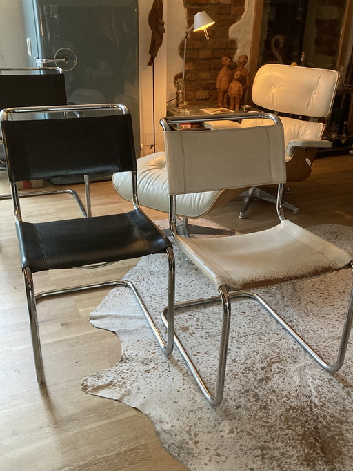 2x Thonet S33 stoelen van Mart Stam