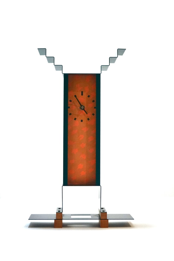 Image 1 of Oppenheimer Klok Door George Sowden Voor Memphis, 1983