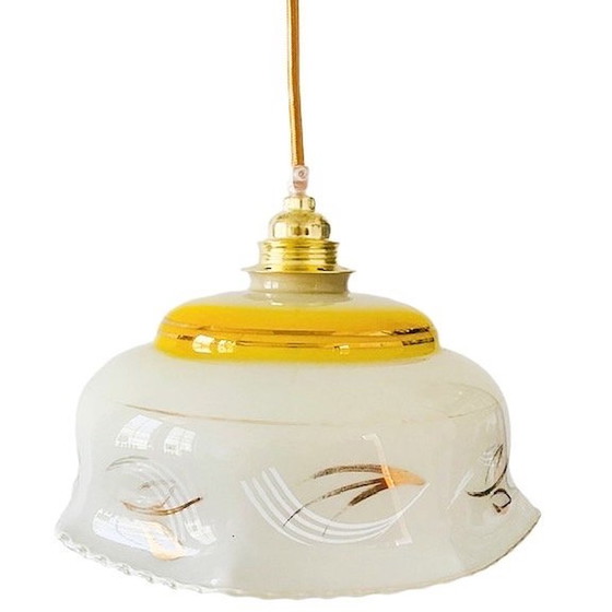 Image 1 of Artdeco hanglampje wit goud