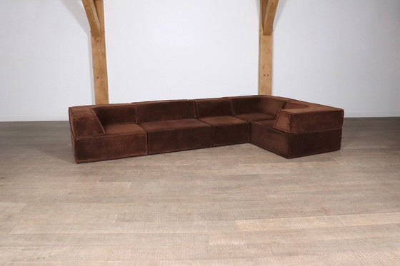 Image 1 of Cor Trio Modulaire Sofa In Bruin Teddy Van Team Form Ag, 1970S