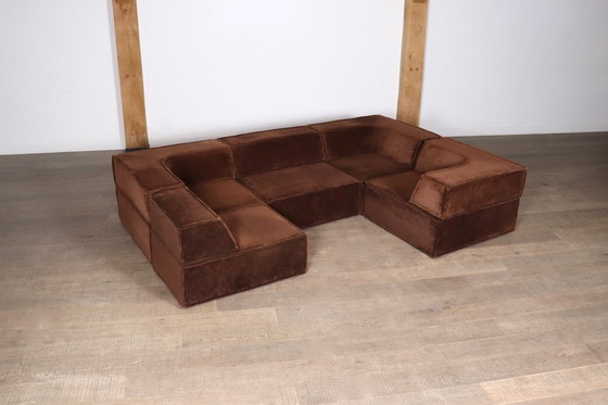 Image 1 of Cor Trio Modulaire Sofa In Bruin Teddy Van Team Form Ag, 1970S