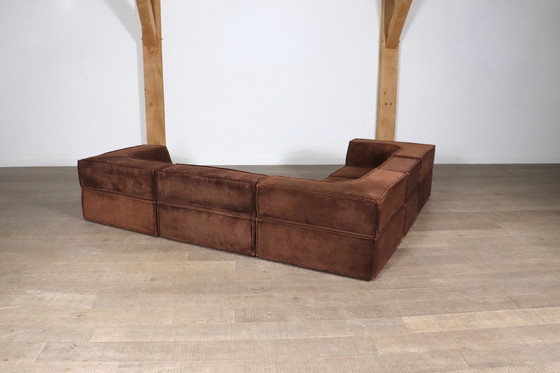 Image 1 of Cor Trio Modulaire Sofa In Bruin Teddy Van Team Form Ag, 1970S