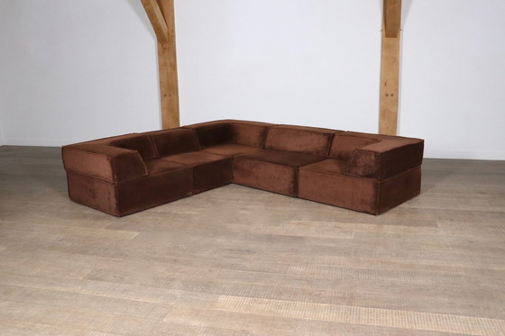 Image 1 of Cor Trio Modulaire Sofa In Bruin Teddy Van Team Form Ag, 1970S