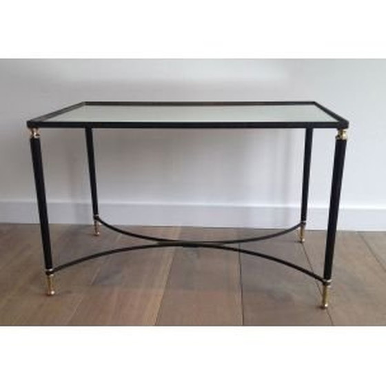 Image 1 of Vintage messing en gelakt metalen salontafel, 1950