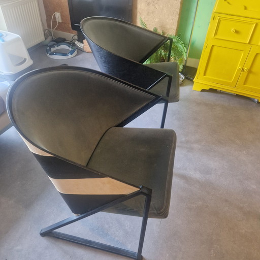 2x Design fauteuil