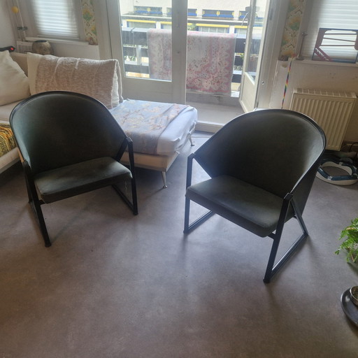 2x Design fauteuil