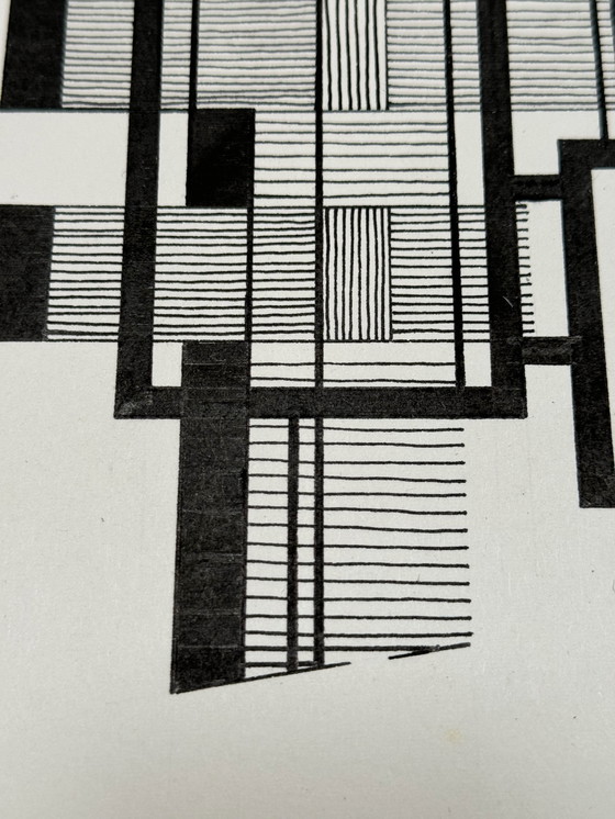 Image 1 of Abstracte composities (2 kunstwerken) - Eugène Eechaut (1928-2019)